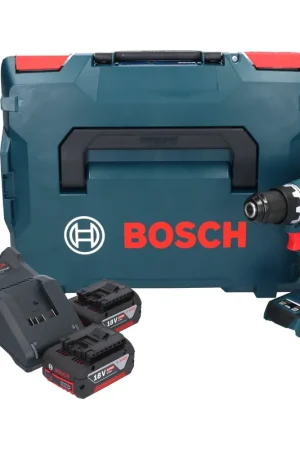 Promotion Bosch GSR 18V-90 C Professional Perceuse-visseuse sans fil 64 Nm 18V Brushless + Coffret L-Boxx - sans batterie, sans chargeur (06019K6002)