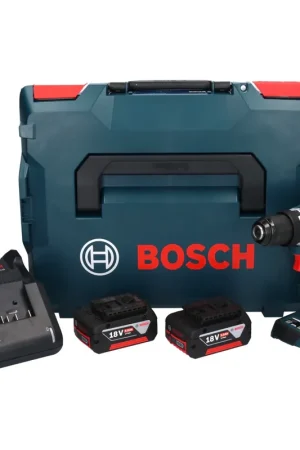 Produit De Marque Bosch GSR 18V-90 C Professional Perceuse-visseuse sans fil 18 V 64 Nm Brushless + 2x batterie 5,0 Ah + chargeur + L-Boxx