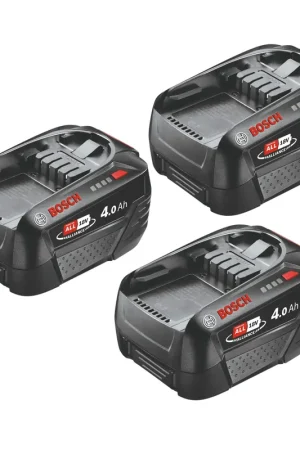 Offre Limitée Bosch 3x PBA 18V 4.0Ah W-C Batterie 18 V 4,0 Ah POWER FOR ALL ( 3x 1600A011T8 )