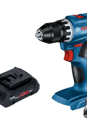 Petit Prix Perceuse-visseuse sans fil Bosch GSR 18V-45 Professional 18 V 45 Nm sans balais + 1 batterie ProCORE 4,0 Ah - sans chargeur