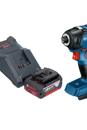 Bosch GDR 18V-200 Professional Akku Drehschlagschrauber 18 V 200 Nm Brushless + 1x Akku 4,0 Ah + Ladegerät Offre Spéciale