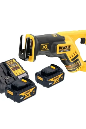 Bon Marché Scie sabre sans fil DeWalt DCS 367 M2 18 V Brushless + 2 batteries 4,0 Ah + chargeur