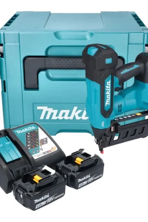 Cloueuse sans fil Makita DBN 601 RMJ 18 V 19 - 64 mm Brushless + 2 batteries 4,0 Ah + chargeur + Makpac Quantité Limitée