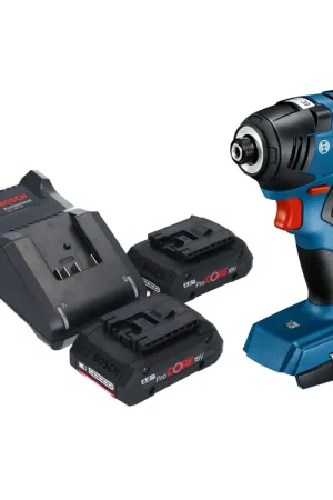 Soldes Bosch GDR 18V-200 Professional Akku Drehschlagschrauber 18 V 200 Nm Brushless + 2x ProCORE Akku 4,0 Ah + Ladegerät