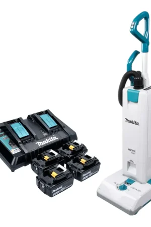 Aspirateur sans fil Makita DVC 560 PT4 36 V (2x 18 V) 5 l Brushless + 4 batteries 5,0 Ah + chargeur Jusqu'à Épuisement Des Stocks