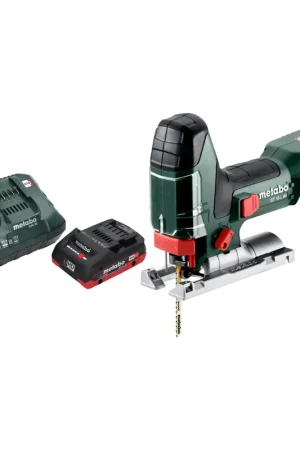 Expédié Aujourd'hui Scie sauteuse sans fil Metabo ST 18 L 90 18 V 90 mm + 1 batterie LiHD 4,0 Ah + chargeur