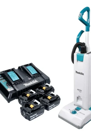 Aspirateur sans fil Makita DVC 560 PF4 36 V (2x 18 V) 5 l Brushless + 4 batteries 3,0 Ah + chargeur Bon Plan