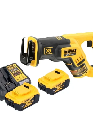 Bon Marché Scie sabre sans fil DeWalt DCS 367 P2 18 V Brushless + 2 batteries 5,0 Ah + chargeur