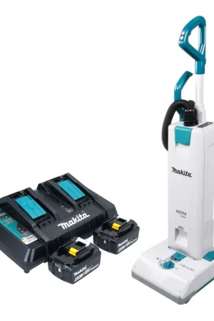 Aspirateur sans fil Makita DVC 560 PG2 36 V (2x 18 V) 5 l Brushless + 2 batteries 6,0 Ah + chargeur Super Prix