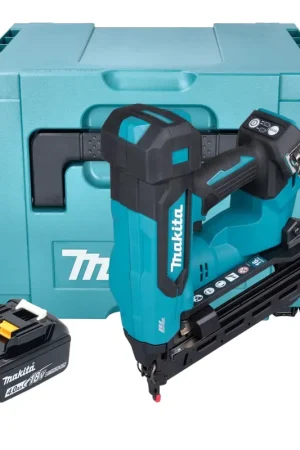 Cloueuse à tête plate sans fil Makita DBN 610 M1J 18 V 32 - 64 mm Brushless + 1 batterie 4,0 Ah + Makpac - sans chargeur Haute Qualité