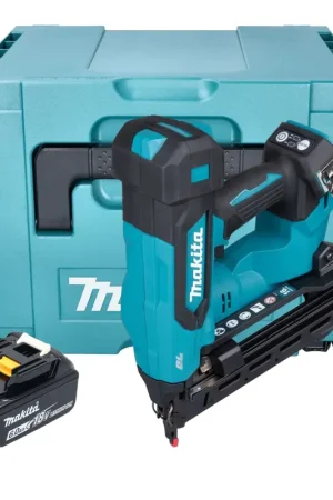 Offre Limitée Cloueuse à tête plate sans fil Makita DBN 610 G1J 18 V 32 - 64 mm Brushless + 1 batterie 6,0 Ah + Makpac - sans chargeur