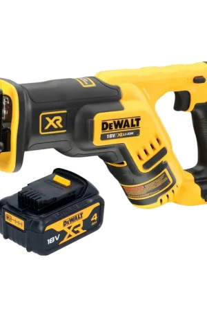 Scie sabre sans fil DeWalt DCS 367 N 18 V Brushless + 1 batterie 4,0 Ah - sans chargeur Prix Choc