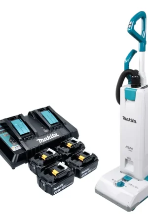 Aspirateur sans fil Makita DVC 560 PM4 36 V (2x 18 V) 5 l Brushless + 4 batteries 4,0 Ah + chargeur Paiement Sécurisé