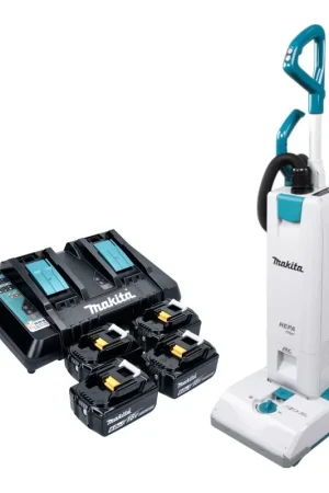 Aspirateur sans fil Makita DVC 560 PG4 36 V (2 x 18 V) 5 l sans balais + 4 batteries 6,0 Ah + chargeur Meilleur Choix