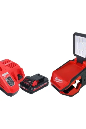 Bon Plan Milwaukee M18 PAL2-301 Lampe sans fil 18 V 2000 lm IP20 + 1x batterie 3,0 Ah + chargeur