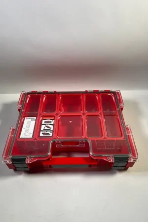 Authentique Qbrick System PRO Organizer 300 RED ULTRA HD empilable 452 x 358 x 110 mm 9 l IP54 avec 8 inlays