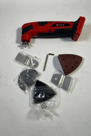 Top Vente Einhell TC-MG 18 Li-Solo Outil multifonctionnel sans fil 18 V ( 4465170 ) + kit d'accessoires - sans batterie, sans chargeur
