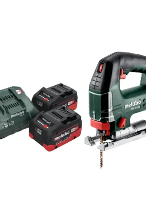 Dernière Chance Metabo STB 18 L 90 Scie sauteuse sans fil 18 V 90 mm + 2x batterie LiHD 5,5 Ah + chargeur