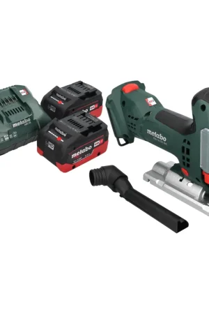 Nouvelle Collection Scie sauteuse sans fil Metabo STA 18 LTX 100 18 V 100 mm Brushless + 2 batteries LiHD 5,5 Ah + chargeur