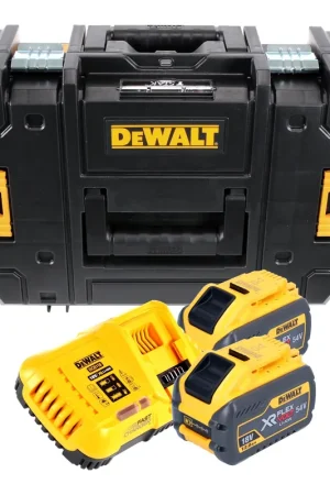 Satisfait Ou Remboursé DeWalt DCB 118 Y2 Kit de démarrage sans fil 18 V / 54 V 2x XR FLEXVOLT Batterie 12 Ah + chargeur