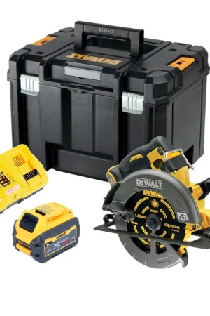 Pas Cher Scie circulaire sans fil 54V XR FlexVolt 190 mm Brushless + lame + TSTAK DeWALT DCS 578 NT - sans batterie, sans chargeur