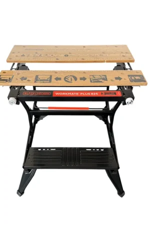 Promotion Black & Decker WM825 Établi universel surface de travail 740 x 250 mm pliable