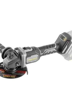 Must-Have Procraft Industrial AG125Bbb Meuleuse d'angle sans fil 20 V 125 mm Brushless Solo - sans batterie, sans chargeur