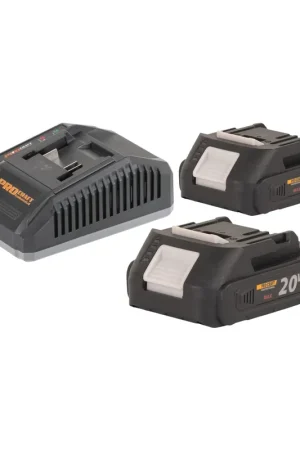 Commander Maintenant Procraft Starter Pack C20/6.5 chargeur rapide 20 V 6,5 A + 2x 20/2A batterie 2,0 Ah