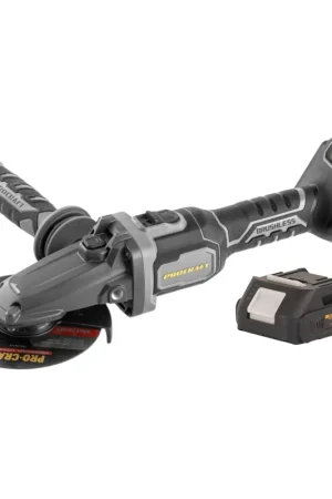 Procraft Industrial AG125Cbb Meuleuse d'angle sans fil à tête plate 20 V 125 mm Brushless + 1x batterie 2,0 Ah - sans chargeur Offre Limitée