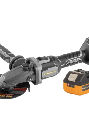 Solde Procraft Industrial AG125Cbb Meuleuse d'angle sans fil à tête plate 20 V 125 mm Brushless + 1x batterie 4,0 Ah - sans chargeur