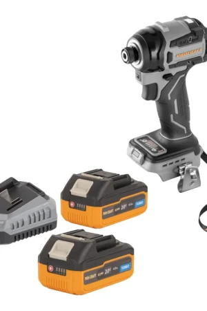 Haute Qualité Procraft ID20Abb Clé à choc sans fil 20 V 180 Nm 1/4" + 2x batterie 4,0 Ah + chargeur