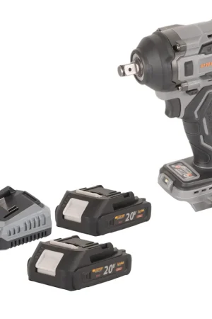 Procraft Industrial IW550Abb Clé à choc sans fil 20 V 550 Nm 1/2" + 2x batterie 2,0 Ah + chargeur Petit Prix