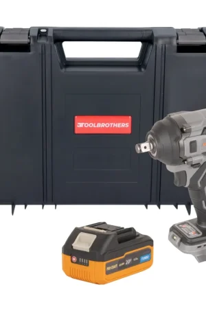 Dernier Modèle Procraft Industrial IW550Abb Clé à choc sans fil 20 V 550 Nm 1/2" + 1x batterie 4,0 Ah + RHINO Toolcase - sans chargeur