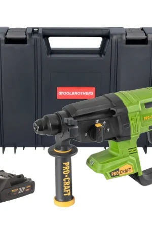 Procraft PHA40bb Marteau perforateur sans fil 20 V 2,6 J SDS plus Brushless + 1x batterie 2,0 Ah + RHINO Toolcase - sans chargeur Bon Marché