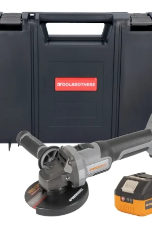 Nouveauté Procraft Industrial AG125Abb Meuleuse d'angle sans fil 20 V 125 mm Brushless + 1x batterie 4,0 Ah + boîte à outils RHINO - sans chargeur