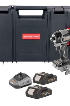 Retour Gratuit Procraft ID20Abb Clé à choc 20 V 180 Nm 1/4" + 2x batterie 2,0 Ah + chargeur + boîte à outils RHINO