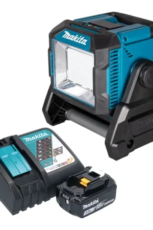 Makita ML 005 G RF1 Lampe de chantier sans fil 18 / 40 V max. 3.600 lm + 1x batterie 3,0 Ah + chargeur Réduction