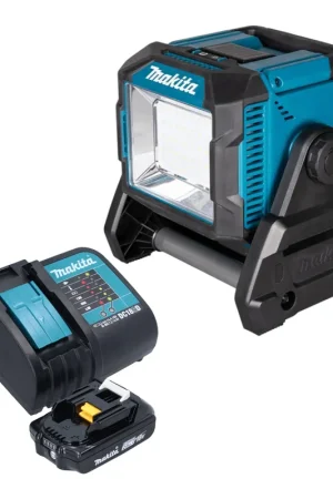 Makita ML 005 G SA1 Lampe de chantier sans fil 18 / 40 V max. 3.600 lm + 1x batterie 2,0 Ah + chargeur Populaire