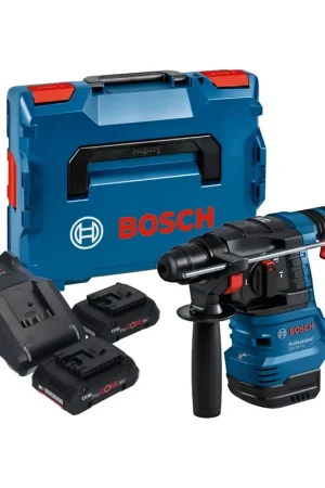 Certifié Bosch GBH 18V-22 Professional Marteau perforateur sans fil 18 V 1,9 J SDS Plus Brushless + 2x batterie ProCORE 4,0 Ah + chargeur + L-Boxx