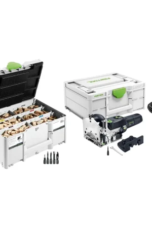 Soldes Festool DF 500 RQ-Plus Fraiseuse à cheville DOMINO 420 W 4 - 10 mm + assortiment de chevilles + Systainer