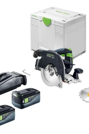 Festool HKC 55 KEB-Basic Scie circulaire portative sans fil 18 V 160 mm Brushless + 2x batterie 5,0 Ah + chargeur + Systainer Must-Have