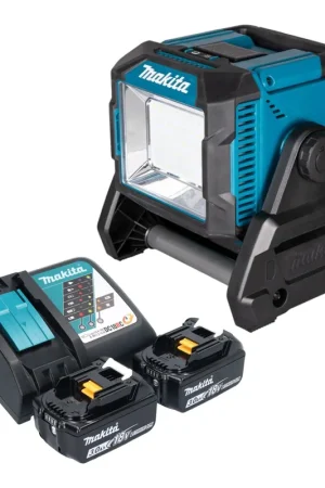 Must-Have Makita ML 005 G RF Lampe de chantier sans fil 18 / 40 V max. 3.600 lm + 2x batterie 3,0 Ah + chargeur