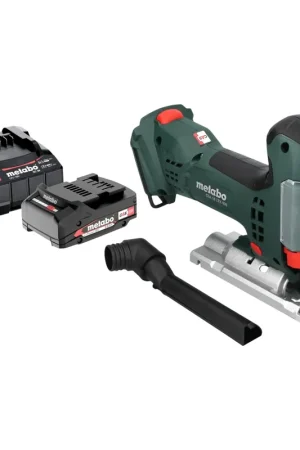 Marque Metabo STA 18 LTX 100 Scie sauteuse sans fil 18 V 100 mm Brushless + 1x batterie 2,0 Ah + chargeur