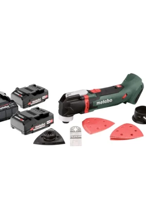 Prix Bas Metabo MT 18 LTX Outil multifonctionnel sans fil 18 V OIS / Starlock + 2x batterie 2,0 Ah + chargeur