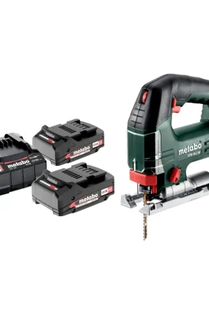 Bon Marché Metabo STB 18 L 90 Scie sauteuse sans fil 18 V 90 mm + 2x batterie 2,0 Ah + chargeur
