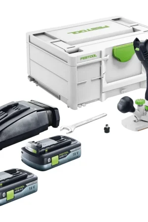 Festool MFKC 700 KA EB-Basic Module de batterie affleureuse 18 V 8 mm Brushless + 2x batterie 4,0 Ah + chargeur + Systainer Quantité Limitée