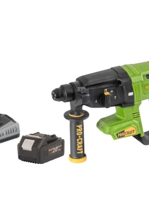 Procraft PHA40bb Marteau perforateur sans fil 20 V 2,6 J SDS plus Brushless + 1x batterie 2,0 Ah - sans chargeur Expédition Rapide
