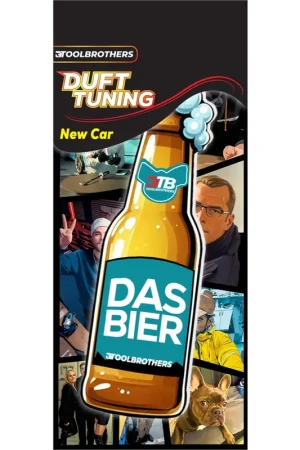 Toolbrothers Duftbaum - DAS BIER Design - Duft NEW CAR - exotische und frische Duftnoten Commande En Gros