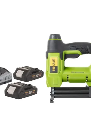 Agrafeuse sans fil Procraft PEH20 20 V 15 - 32 mm + 2x batterie 2,0 Ah + chargeur Prix Cassé