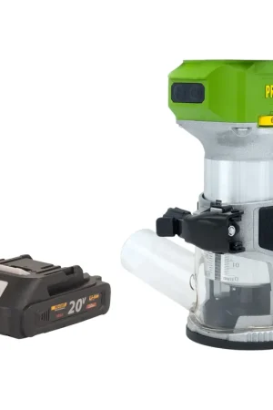 Dernière Chance Procraft POB24bb Fraiseuse multifonctionnelle sans fil 20 V 6 / 8 mm Brushless + 1x batterie 2,0 Ah - sans chargeur